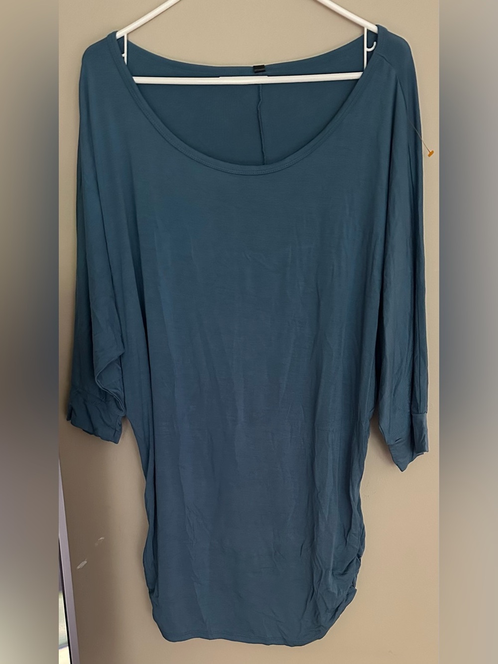JOHNNY size XXXL TEAL Scoop Neck Dolman Tunic